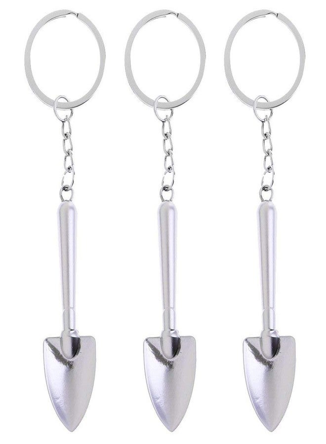 Xiaoyztan 5 Pcs Mini Alloy Shovel Shape Pendant Tool Keyring Decorative Keychain for Bag Car Home Office - Image 2