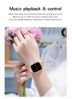 AROAQ Smart Watch, PinkSemilan Waterproof Fitness Tracker Watch, Bluetooth Calls Digital Smartwatch, Large Display Wristwatch Watches For Men And Womwn  - Image 2