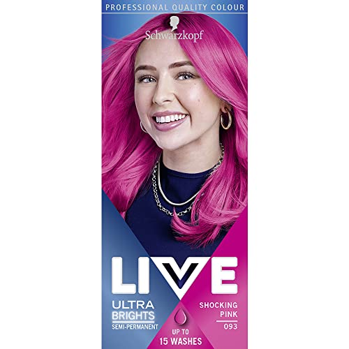 Live Schwarzkopf Live Color Xxl Ultra Brights 93 Shocking Pink SemiPermanent Pink Hair Dye