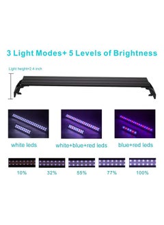 hygger 9W Full Spectrum Aquarium Light with Aluminum Alloy Shell Extendable Brackets, White Blue Red LEDs, External Controller, for Freshwater Fish Tank (12-18 inch) - pzsku/Z89B1F966BEE1209B7D6CZ/45/_/1737031395/c2d48172-f057-4aae-952c-965197db9771