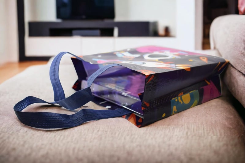 Asera Space Gifting Bags for Return Gifts for Kids, Multipurpose Reusable Gift Bag, Birthday Gifts Party Carry Bag, (Gift Bags Space 12 Pcs) - Image 2