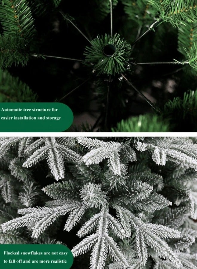 GGEROU Artificial Christmas Trees 7FT Xmas Tree PE PVC Material Christmas Tree with 1050 Branch Tips and Metal Foldable Stand - Image 3