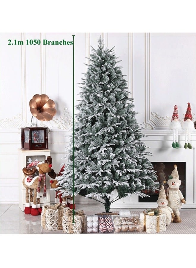 GGEROU Artificial Christmas Trees 7FT Xmas Tree PE PVC Material Christmas Tree with 1050 Branch Tips and Metal Foldable Stand - Image 5