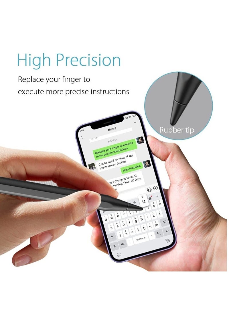 ELTRAZONE Upgraded Stylus Pen for Touch Screens, Rechargeable Phone Pen for Android & iOS Compatible with iPhone/iPad/Pro/Mini/Other Tables & Smart Phone - Image 2