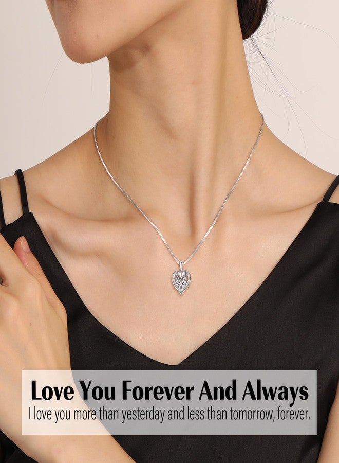 Sistble Mothers Day Gifts for Bonus Daughter, Bonus Daughter Necklace from Mom Love Heart Necklace I Love You Gift for Her Stepdaughter Birthday Gift Ideas Valentines Christmas Jewelry - Image 5
