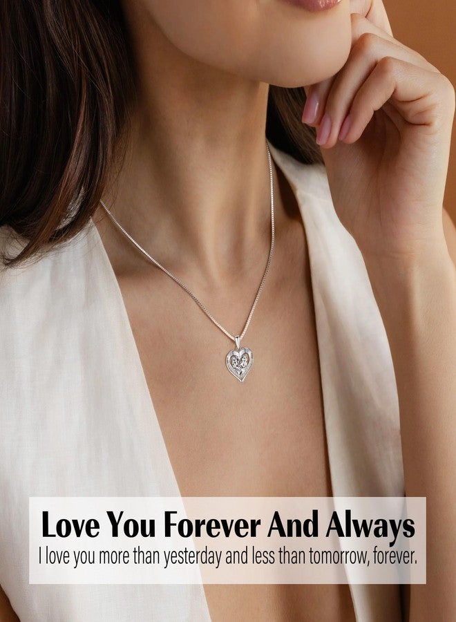 Sistble Mothers Day Gifts for Bonus Daughter, Bonus Daughter Necklace from Mom Love Heart Necklace I Love You Gift for Her Stepdaughter Birthday Gift Ideas Valentines Christmas Jewelry - Image 4