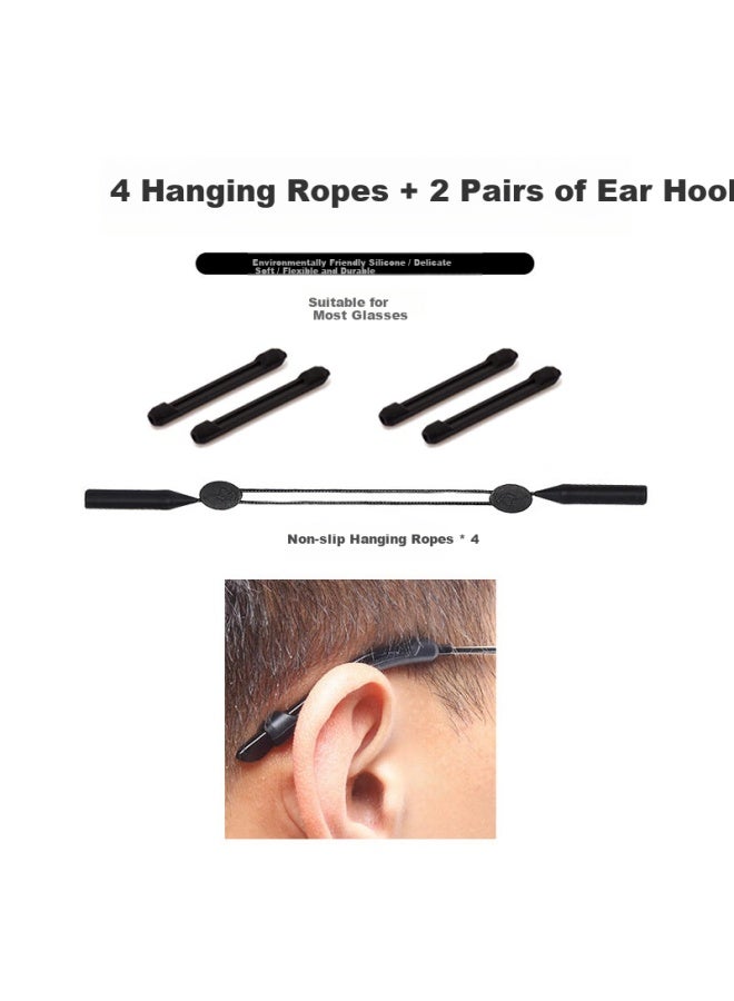 Hb Children's Thick Gl Legs Eyeglass Straps 4 Pack Stretchable Adjustable For Playing Ball Running Gl Anti-drop Fixing Anti-slip Artifact - Image 2