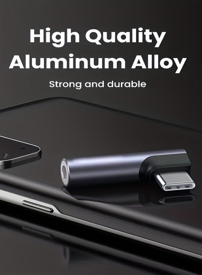USB C to 3.5mm headphone jack adapter earphone audio adapter,DAC Earphone Stereo Mic HiFi Compatible with iPhone 15 Series,iPad Mini/Pro/Air,Samsung S23 Ultra S22 Huawei P60 P30 XiaoMi purple  - Image 4