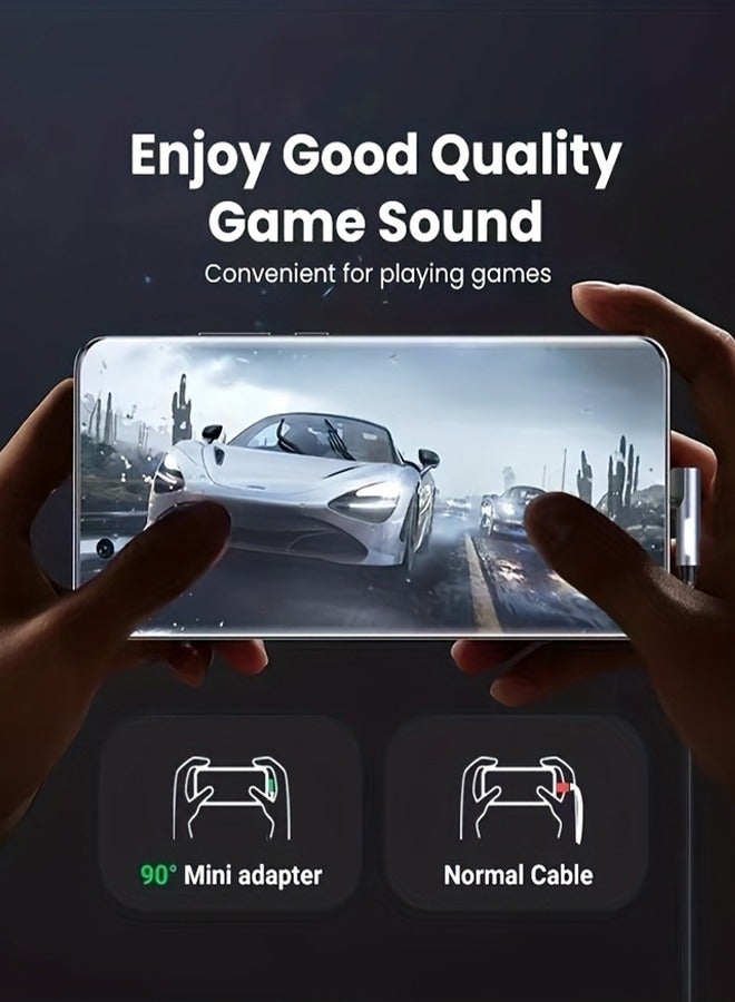 USB C to 3.5mm headphone jack adapter earphone audio adapter,DAC Earphone Stereo Mic HiFi Compatible with iPhone 15 Series,iPad Mini/Pro/Air,Samsung S23 Ultra S22 Huawei P60 P30 XiaoMi purple  - Image 5