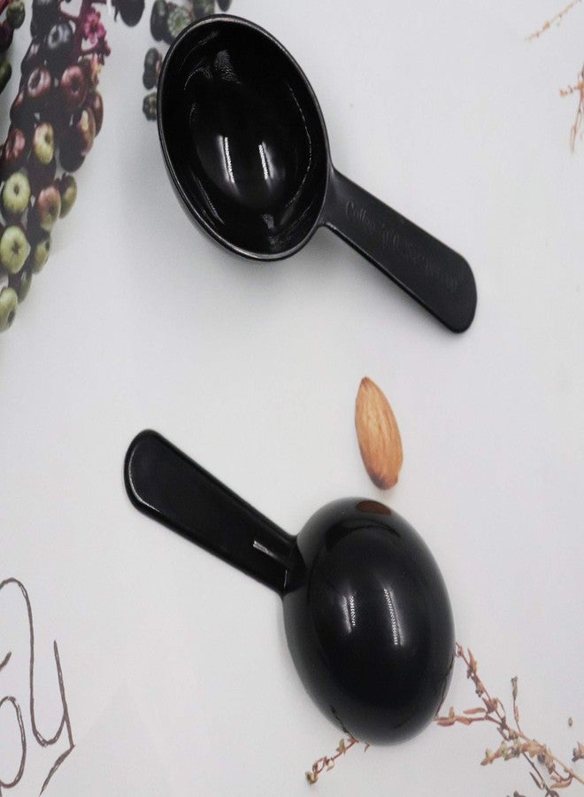 Sowaka 5 Pcs 0.25 OZ Coffee Spoons Plastic Short Handle Black Measuring Tablespoon for Coffee Tea Milk Powder Sugar Cereal - Image 3