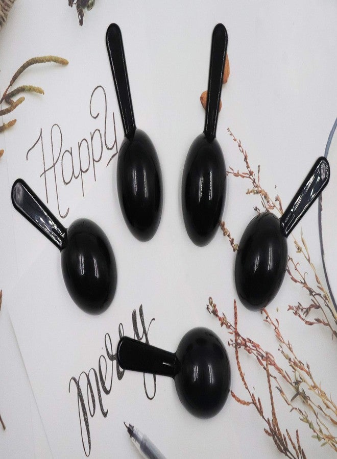Sowaka 5 Pcs 0.25 OZ Coffee Spoons Plastic Short Handle Black Measuring Tablespoon for Coffee Tea Milk Powder Sugar Cereal - Image 4