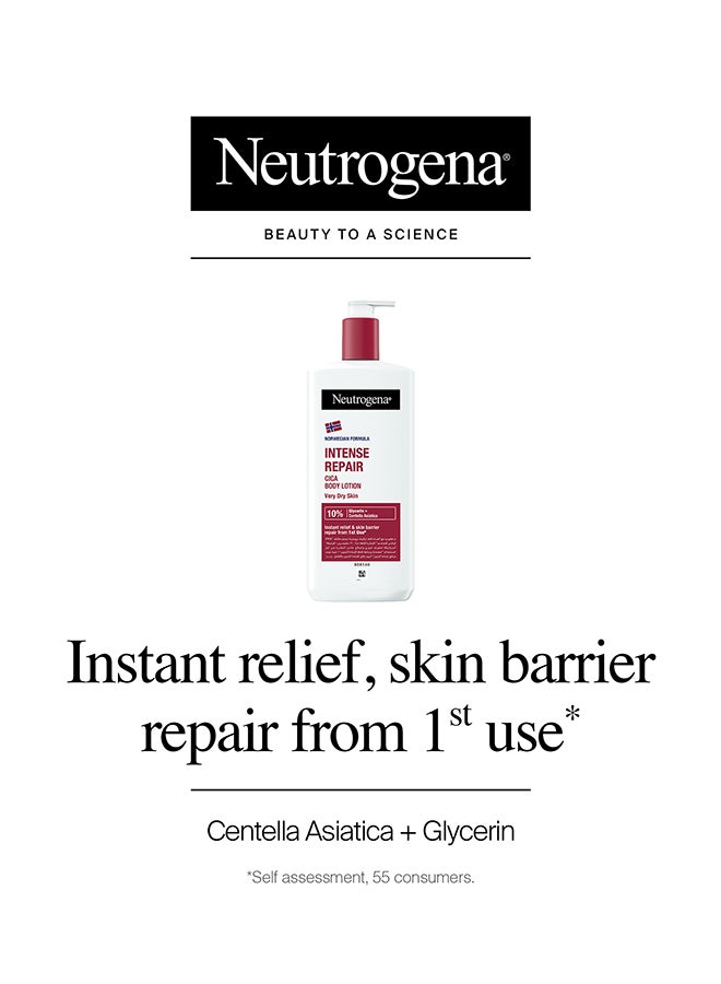 Neutrogena Norwegian Formula Intense Repair CICA Body Lotion For Very Dry Skin, 400ml red 400ml - Image 2
