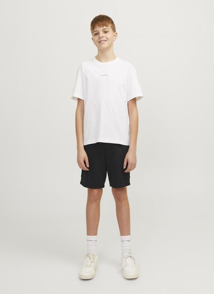 Jack & Jones Junior - Kids Cargo Logo Sweat Shorts - Image 1