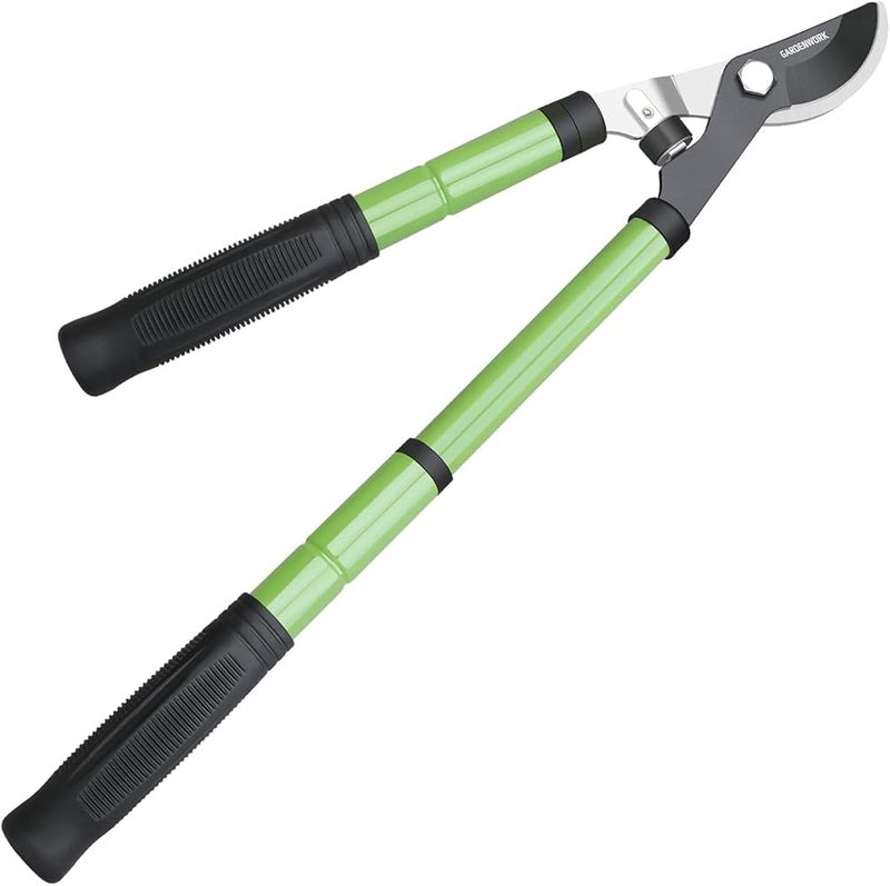 GARDENWORK Extendable Bypass Loppers Tree Trimmer with Compound Action,17-23" Telescopic Heavy Duty Branch Cutter,SK5 Sharp Blade Cutting 2 in Shrubs and Branches - Image 1