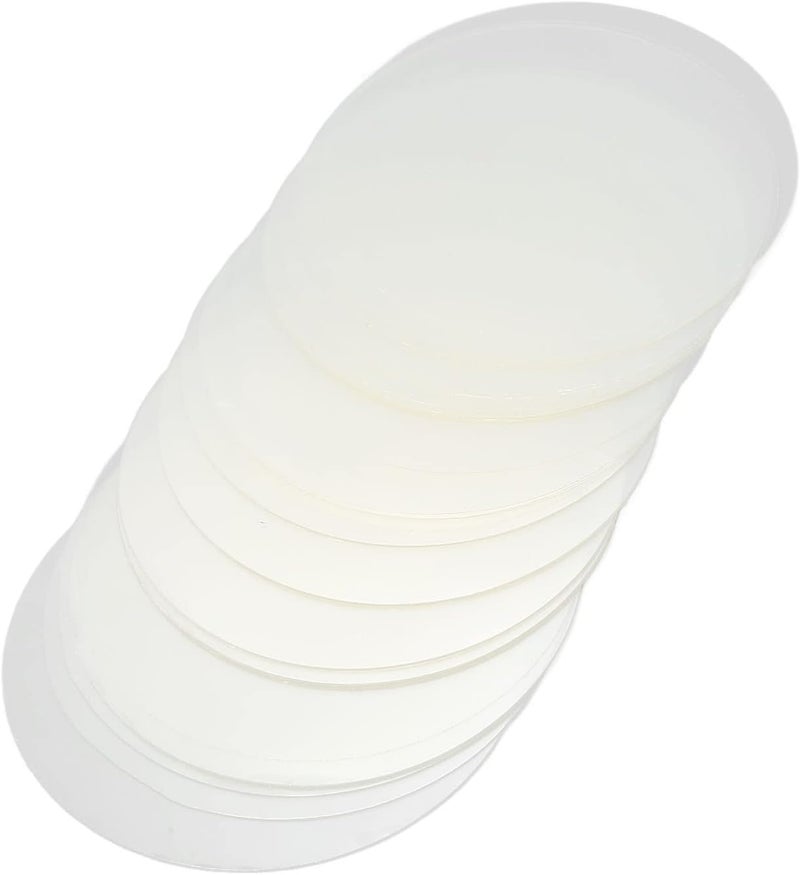 LiebeWH 200 Sheets Transparent Badge Film Button Maker Supplies Clear PVC Badge Protective Film for Craft DIY Protection (56MM) - Image 1