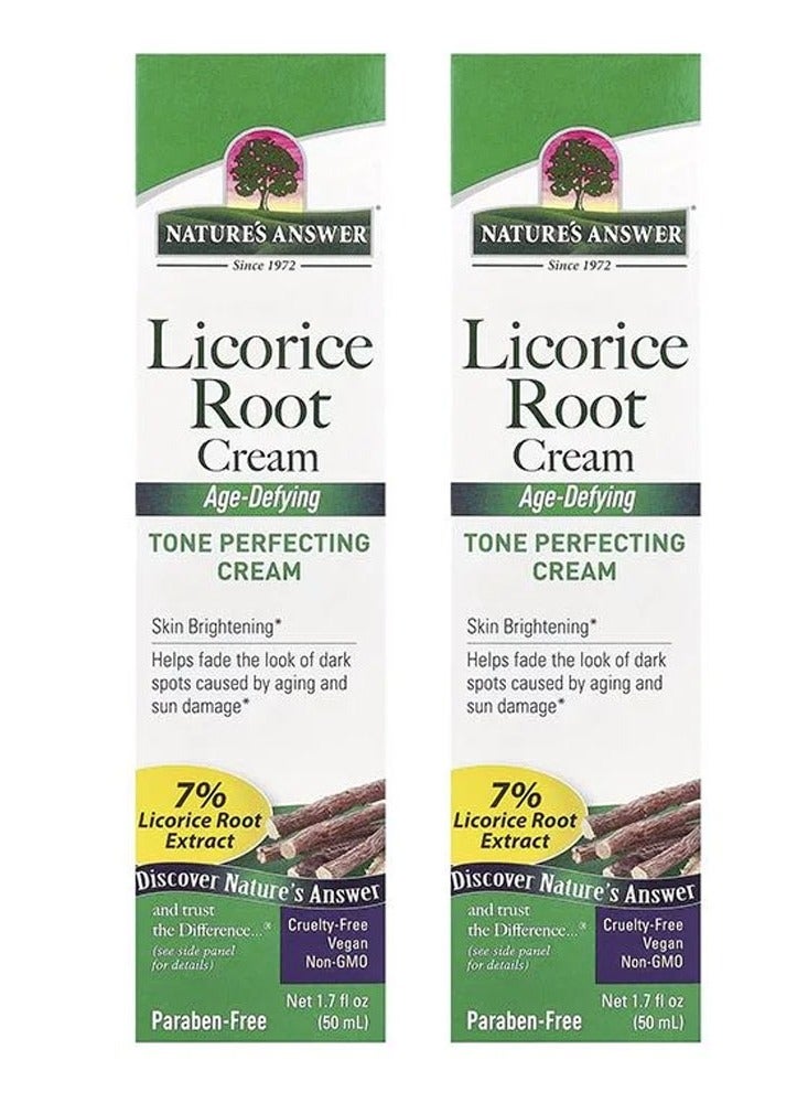 نايتشرز أنسر عبوتان كريم جذر عرق السوس من ناتشرز انسر 50 مل - Image 1