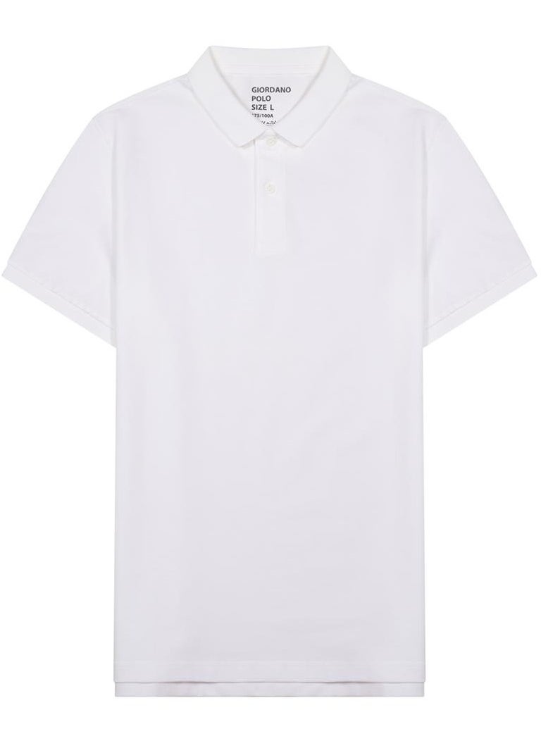 GIORDANO - Men's Polo White - Image 1