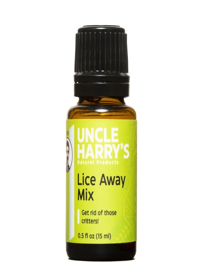 Uncle Harry's Natural Products Lice Away Mix Aromatherapy Synergy Blend, Can Help Eliminate Adult Head Lice and Eggs with Pure Plant Essences, No Harsh Chemicals, 0.5 Fluid Ounce - Image 1