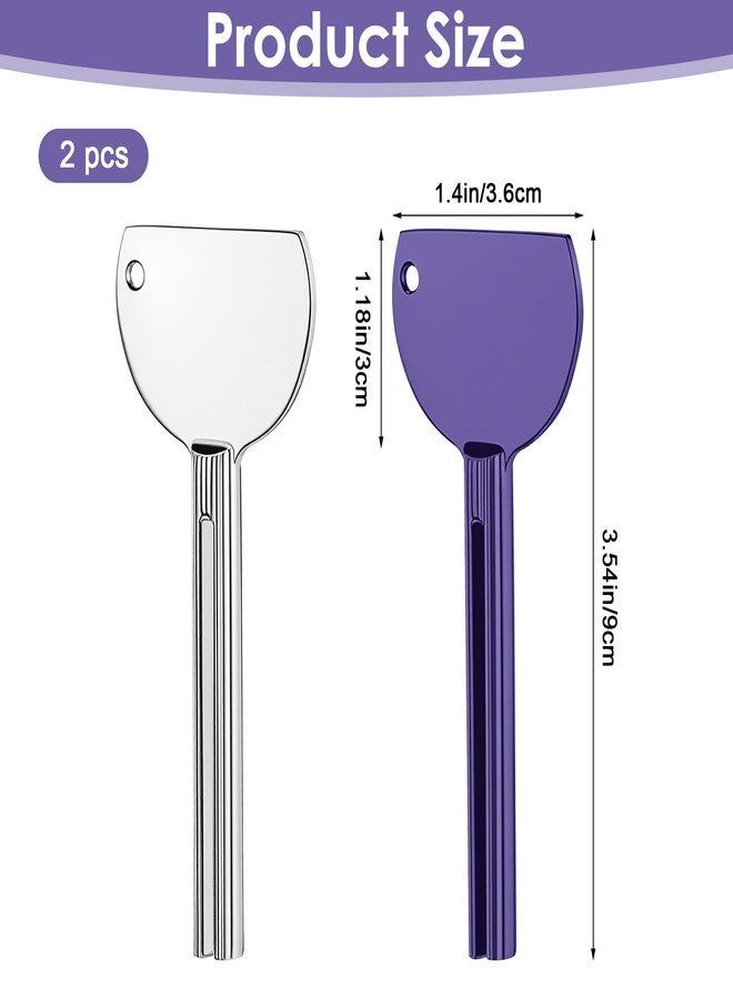 salbsever 2PCS Toothpaste Squeezer Tool Metal Tube Squeezer Toothpaste Key Stainless Steel Dispenser Tube Squeezers Hand Cream Squeeze Key for Tubes Roller Set for Bathroom Cosmetic, Aids and Accessories - Image 2