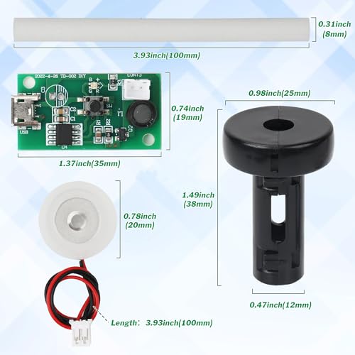 Starry 6Pcs USB Humidifier Module 5V Humidifieration Atomizer Spray Circuit Ultrasonic Humidifier Board Atomization Plate Disc Drive Board DIY Home - Image 2
