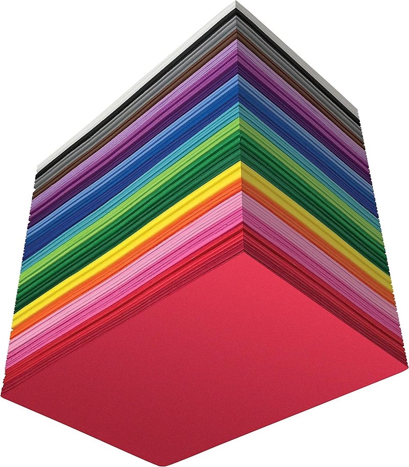 ECLET ورق ملون A4 100 ورقة (10 ورقات لكل لون) ورق طباعة/فن وحرف ورق مكتبي ملون مزدوج الجوانب هدية يوم الطفل، هدية عيد ميلاد، هدايا حفلات، زينة عيد الميلاد، إلخ - Image 1