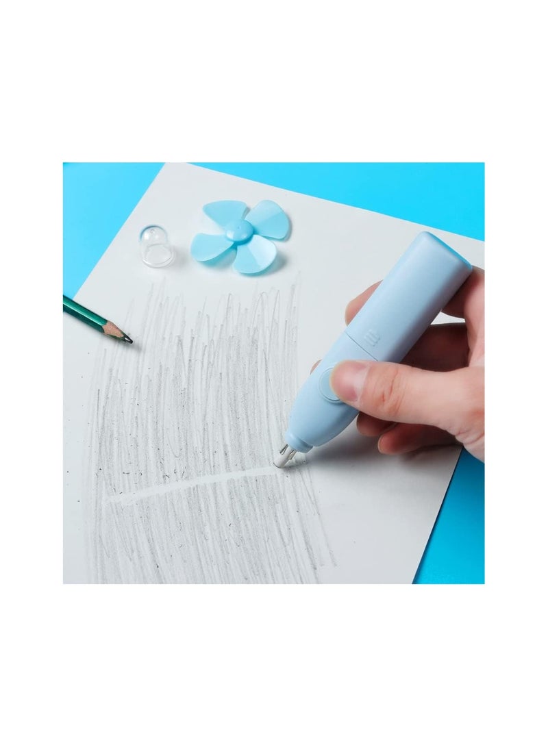 Generic 2Pcs Electric Eraser Pen Refill Erasers Automatic Fan Drawing Painting Writting Sketch Kits Students Supplies for School Office  - Image 5