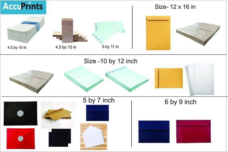 AccuPrints 10 x 12 Envelope Size A4 Size Envelopes Ideal For Home Office Secure Mailing (25 Pack) (Yellow) - Image 5