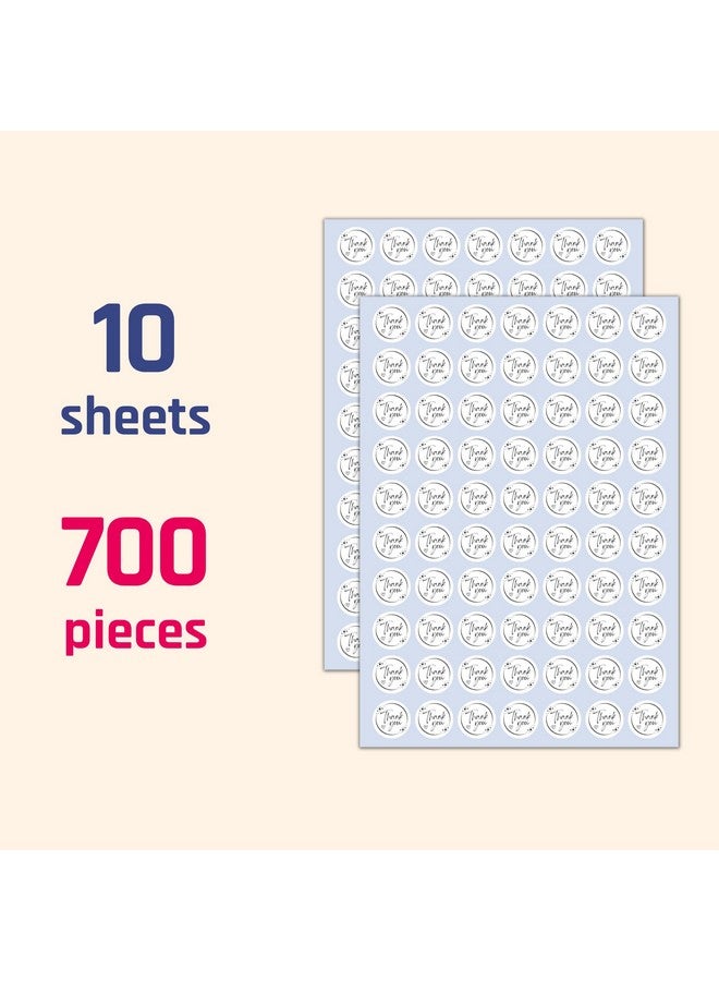 TownStix 700 Pieces 1 Inch Thank You Stickers Labels For Small Business Packaging - Image 3