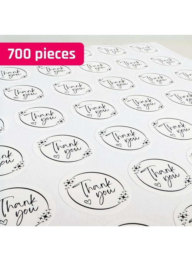 TownStix 700 Pieces 1 Inch Thank You Stickers Labels For Small Business Packaging - Image 4