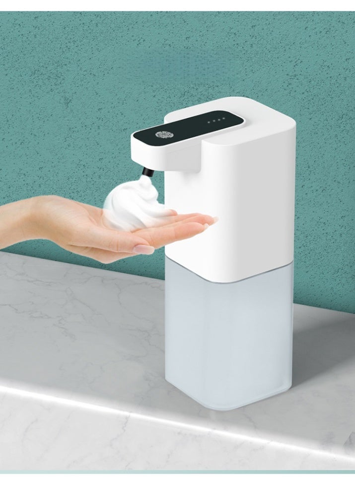 Automatic Foaming Soap Dispenser Touchless, USB Rechargeable Smart Hand Soap Dispenser, 4-Level Adjustable, 13.5oz/400mL Wall Mount for Bathroom Kitchen Dish Soap - Image 1