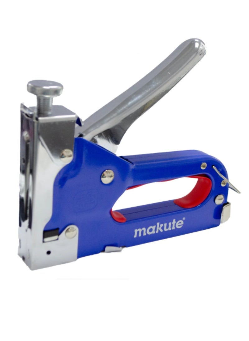 makute 3-in-1 Stapler: Handle Staples Nails Multi-Functional Tool with Narrow Crown Staples: 4-14 mm and Round Staples: 10-12 mm for Fastening Trim Moldings and Other Woodworking Projects (MKSG301214)  - Image 3