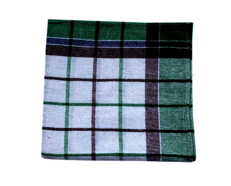 Space Fly 100% Cotton Multipurpose Kitchen Napkin and Cleaning in Multi Color Striped Set of 10 (Size:20X20inch) (Checkered) - Image 5