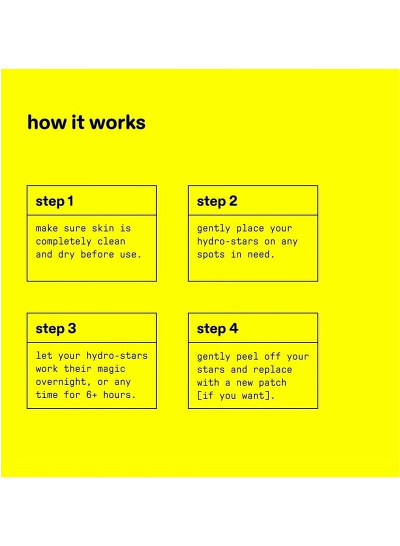 ستارفيس هيدرو ستارز، بقع البثور الهيدروكولويد، امتصاص السوائل وتقليل الاحمرار، شكل نجمة لطيفة، العناية بالبشرة النباتية والخالية من القسوة (32 عدد) - Image 3