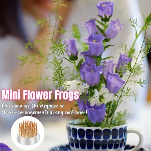 Eggone Mini Kenzan Pin Frog 23mm/0.9inch Diameter Floral Ikebana Flower Arranger Holder for Small Vase (5Pcs) - Image 3