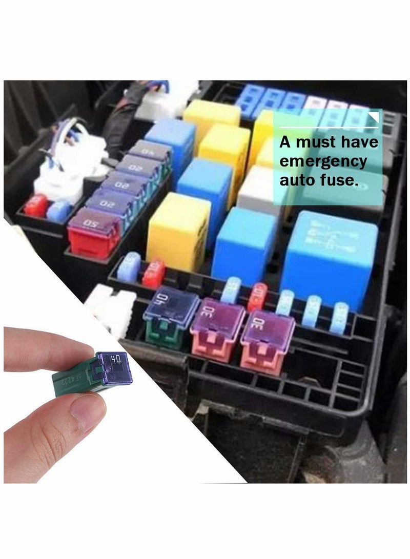 Loquat Box Fuse Assortment Kit, 30Pcs Automotive Combination Profile Box Fuse for Cars - Image 5