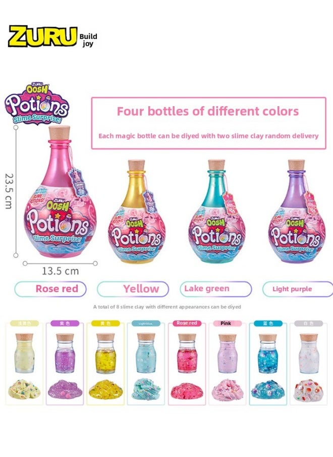 null - ZURU Oosh Soft Soft Music DIY Surprise Slime Magic Bottle Crystal Light Clay Color Mud Plasticine Full Suit-Color:Slime Magic Bottles [4 Random Non-repeating Styles]-Specifications:Other - Image 1