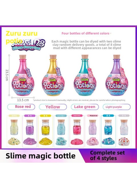 ZURU Oosh Soft Soft Music DIY Surprise Slime Magic Bottle Crystal Light Clay Color Mud Plasticine Full Suit-Color:Slime Magic Bottles [4 Random Non-repeating Styles]-Specifications:Other