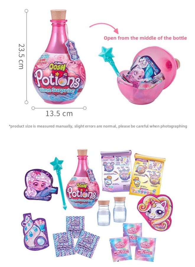 null - ZURU Oosh Soft Soft Music DIY Surprise Slime Magic Bottle Crystal Light Clay Color Mud Plasticine Full Suit-Color:Slime Magic Bottles [4 Random Non-repeating Styles]-Specifications:Other - Image 1