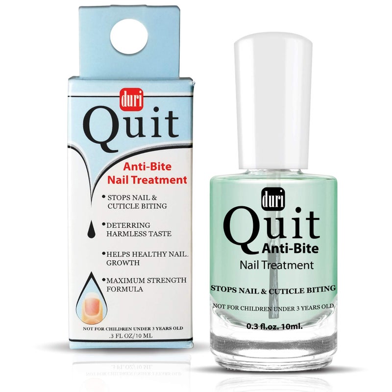 duri Quit Anti Bite, Stops Nail and Cuticle Biting and Sucking, Bitter Taste, Nail Care, for Ages 3+ (0.3 fl.oz. 10 ml.)