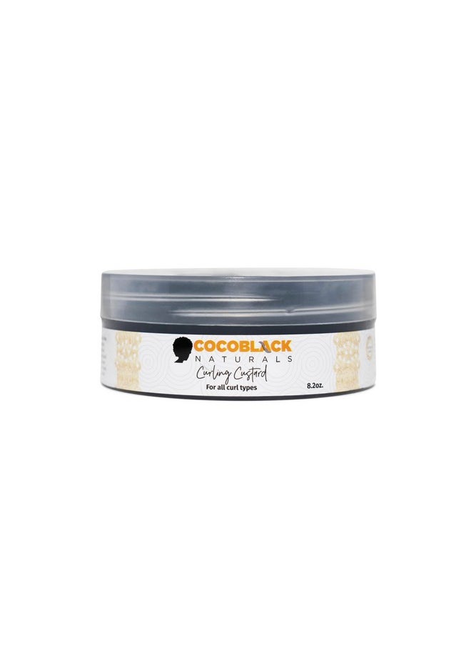 CocoBlack Naturals - Ocoblack Naturals Curling Custard Ghana For Coily Kinky Type 4C Hair 8.2 Fl Oz - Image 1