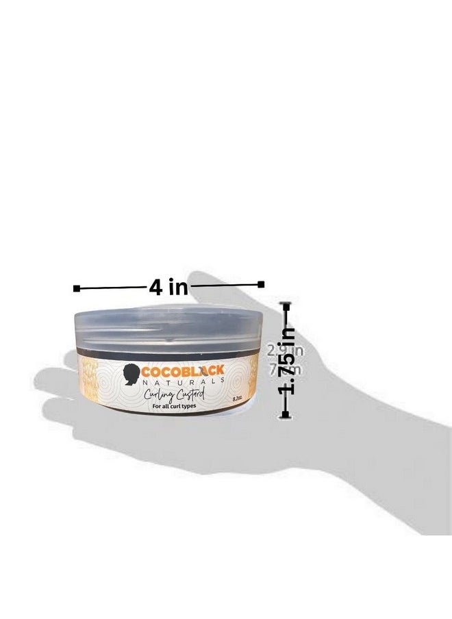 CocoBlack Naturals - Ocoblack Naturals Curling Custard Ghana For Coily Kinky Type 4C Hair 8.2 Fl Oz - Image 1