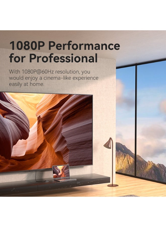 VENTION USB-C + USB-A to HDMI Adapter 0.15M Gray Aluminum Alloy Type Model# ACYHB - Image 4