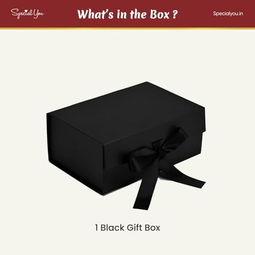SpecialYou.in Special You Gift Box for Packaging (10 * 8 * 4 Inch), Hamper Boxes for Gift Empty, Decorative Boxes for Gifts for Women, Black Foldable Storage Box- Pack of 1 - Image 3
