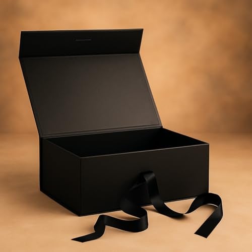 SpecialYou.in Special You Gift Box for Packaging (10 * 8 * 4 Inch), Hamper Boxes for Gift Empty, Decorative Boxes for Gifts for Women, Black Foldable Storage Box- Pack of 1 - Image 1