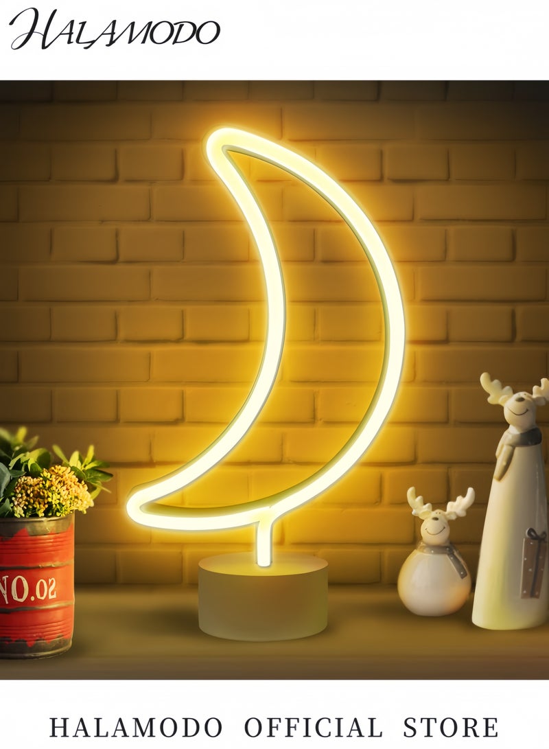 HALAMODO Lightning Neon Signs LED Light With Holder Base Yellow 25.0x23.8x5.5cm - Image 5