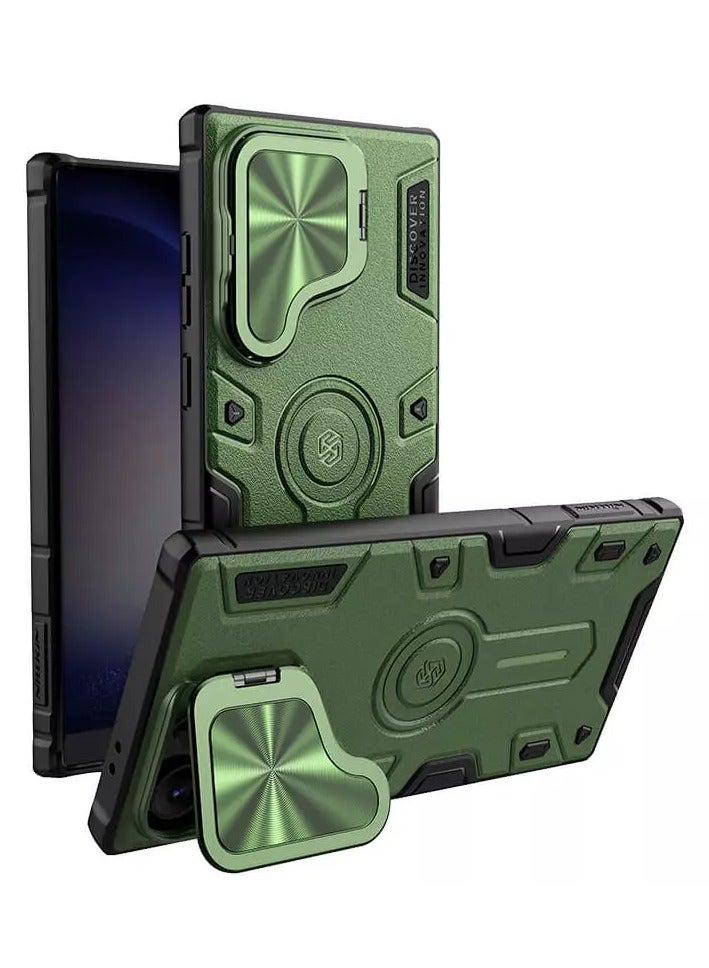 Nillkin CamShield Armor Prop Magnetic camera protective case for Samsung Galaxy S24 Ultra - Dark Green - Image 2