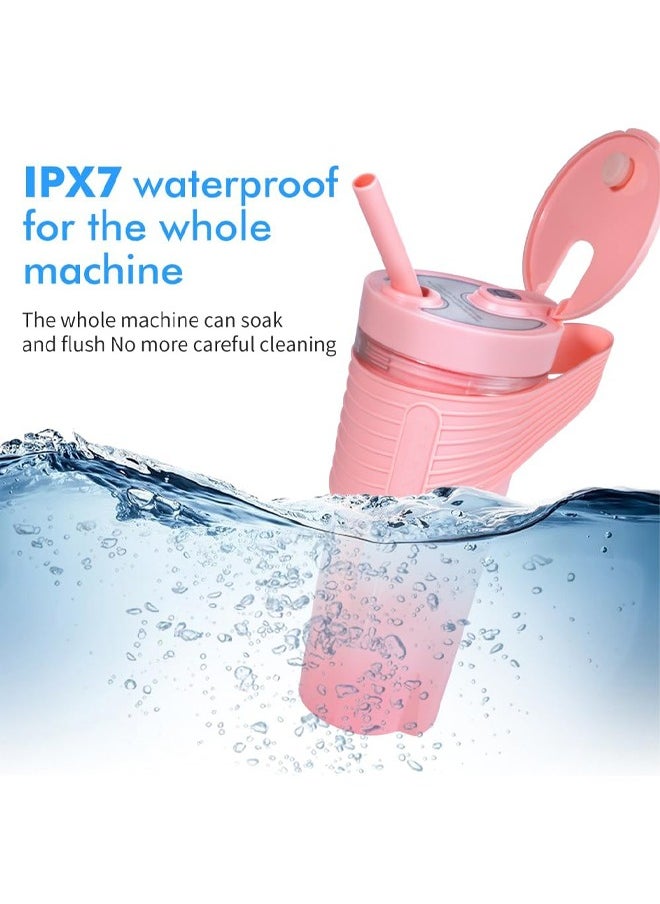 Zeemey - Portable Juicer,Rechargeable Type-C Personal Blender,Mini Blender with Ultra Sharp Four Blades,Perfect for Travel,Gym,Office (Pink) - Image 1