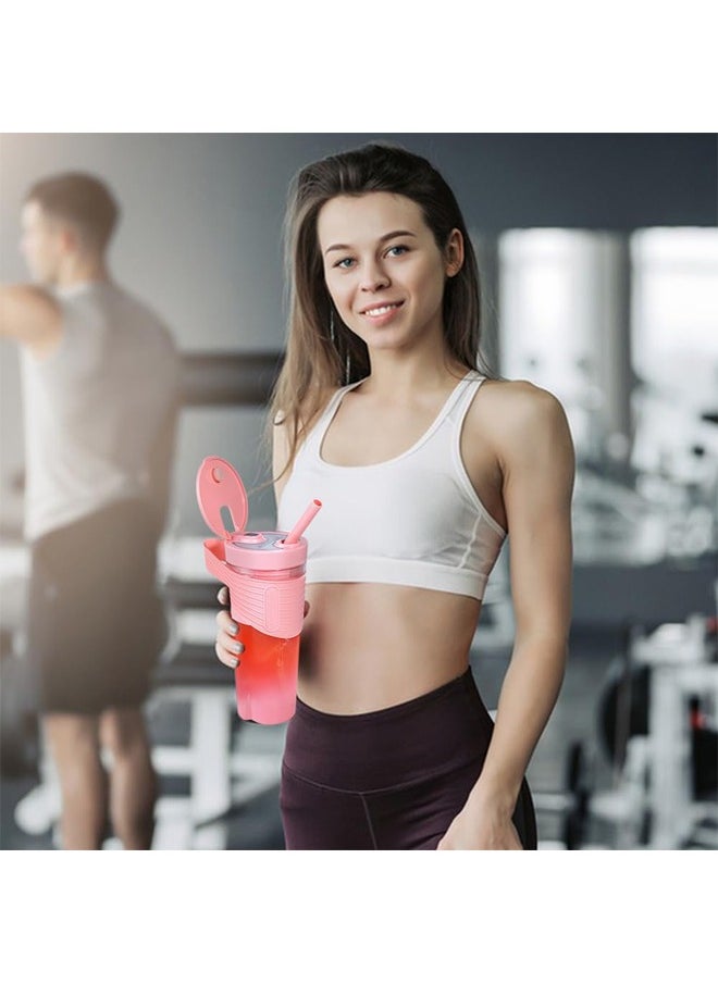 Zeemey - Portable Juicer,Rechargeable Type-C Personal Blender,Mini Blender with Ultra Sharp Four Blades,Perfect for Travel,Gym,Office (Pink) - Image 1