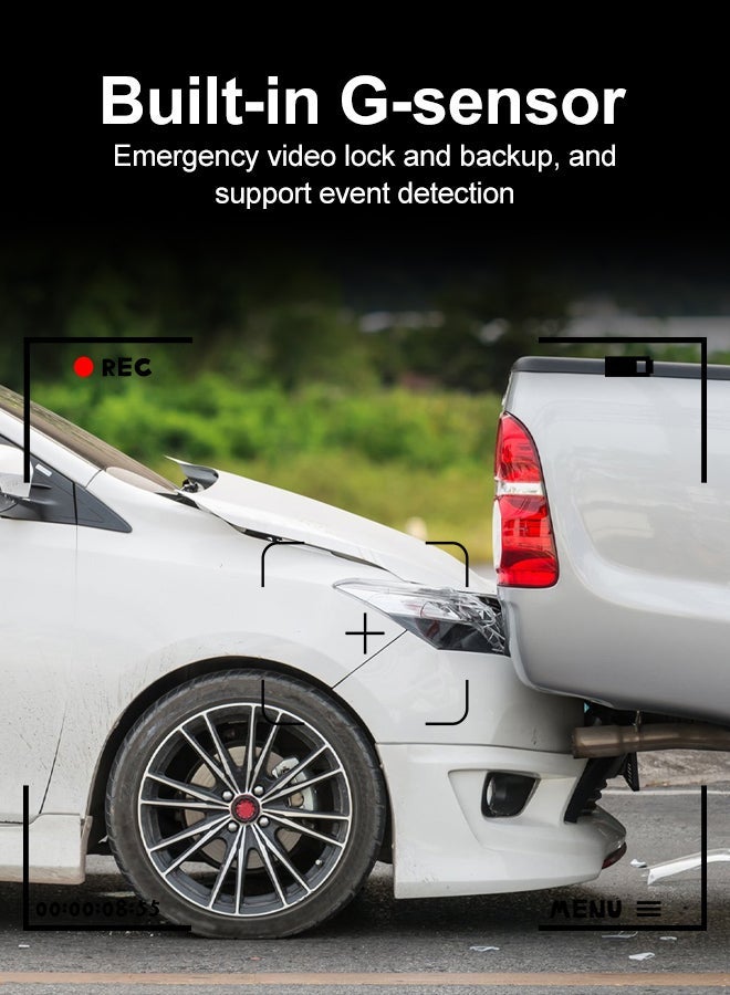 Hivision Dash Cam 2MP WiFi Car Camera Record your trips in stylish black - Image 4