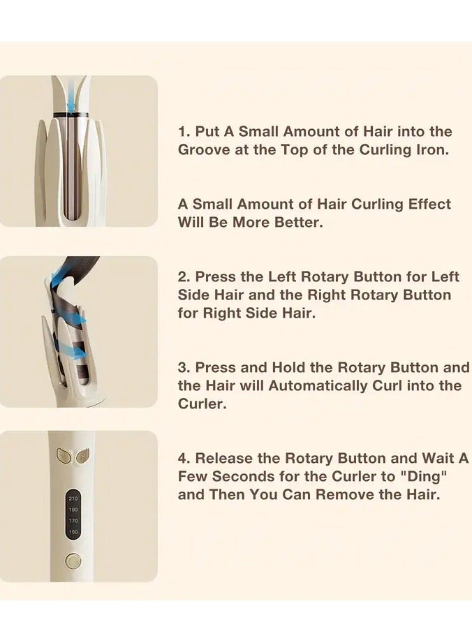 Goolsky ThreeFireflies Automatic Hair Curler: 28mm Barrel, 4 Temperature Modes, Negative Ion Generator, Intelligent Timer & Sensor, Auto Shut-Off For Safety - Image 4